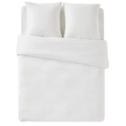 Discount Parure de lit en gaze de coton ANOKIAS blanc 240 x 260 cm - 4MURS Linge De Maison