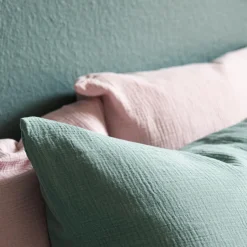 Fashion Parure de lit en gaze de coton ANOKIAS amande 140 x 200 cm - 4MURS Enfant Textile De Maison Enfant|Linge De Maison