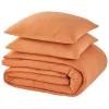 Sale Parure de lit en gaze de coton ANOKIAS caramel 240 x 220 cm - 4MURS Linge De Maison