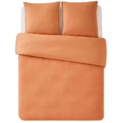 Sale Parure de lit en gaze de coton ANOKIAS caramel 240 x 220 cm - 4MURS Linge De Maison
