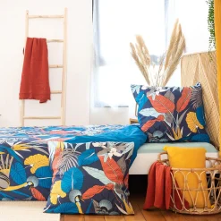 Clearance Parure de lit en satin de coton PARADE multicolore 260 x 240 cm Linge De Maison