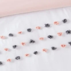 Clearance Parure de lit en toile de coton POUPIE blanc 240 x 220 cm - 4MURS Linge De Maison