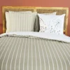 Best Parure de lit en toile de coton SOLIFLORE blanc 240 x 220 cm - 4MURS Linge De Maison