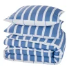 Sale Parure de lit en toile de coton STRIPES bleu 260 x 240 cm - 4MURS Linge De Maison