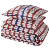 Online Parure de lit en toile de coton CASSAN rouge 260 x 240 cm - Linge De Maison