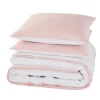 Hot Parure de lit en toile de coton POUPIE blanc 260 x 240 cm - 4MURS Linge De Maison