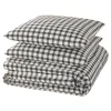 Outlet Parure de lit en toile de coton SOL beige/anthracite 260 x 240 cm Linge De Maison