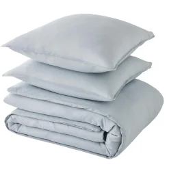 Discount Parure de lit lin et coton lavé MACHA gris horizon 240 x 220 cm Linge De Maison