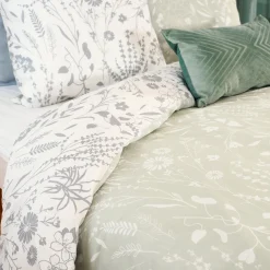 Sale Parure de lit satin bio SUSIE vert amande 260 x 240 cm - 4MURS Linge De Maison