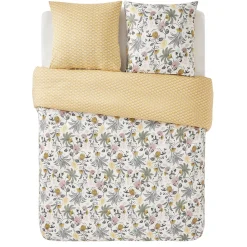 Discount Parure de lit satin bio WAYAN coloris ocre 240 x 220 cm - 4MURS Linge De Maison