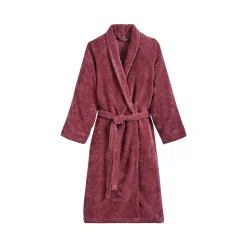 Sale Peignoir FLORENCE coloris bordeaux - 4MURS Linge De Maison