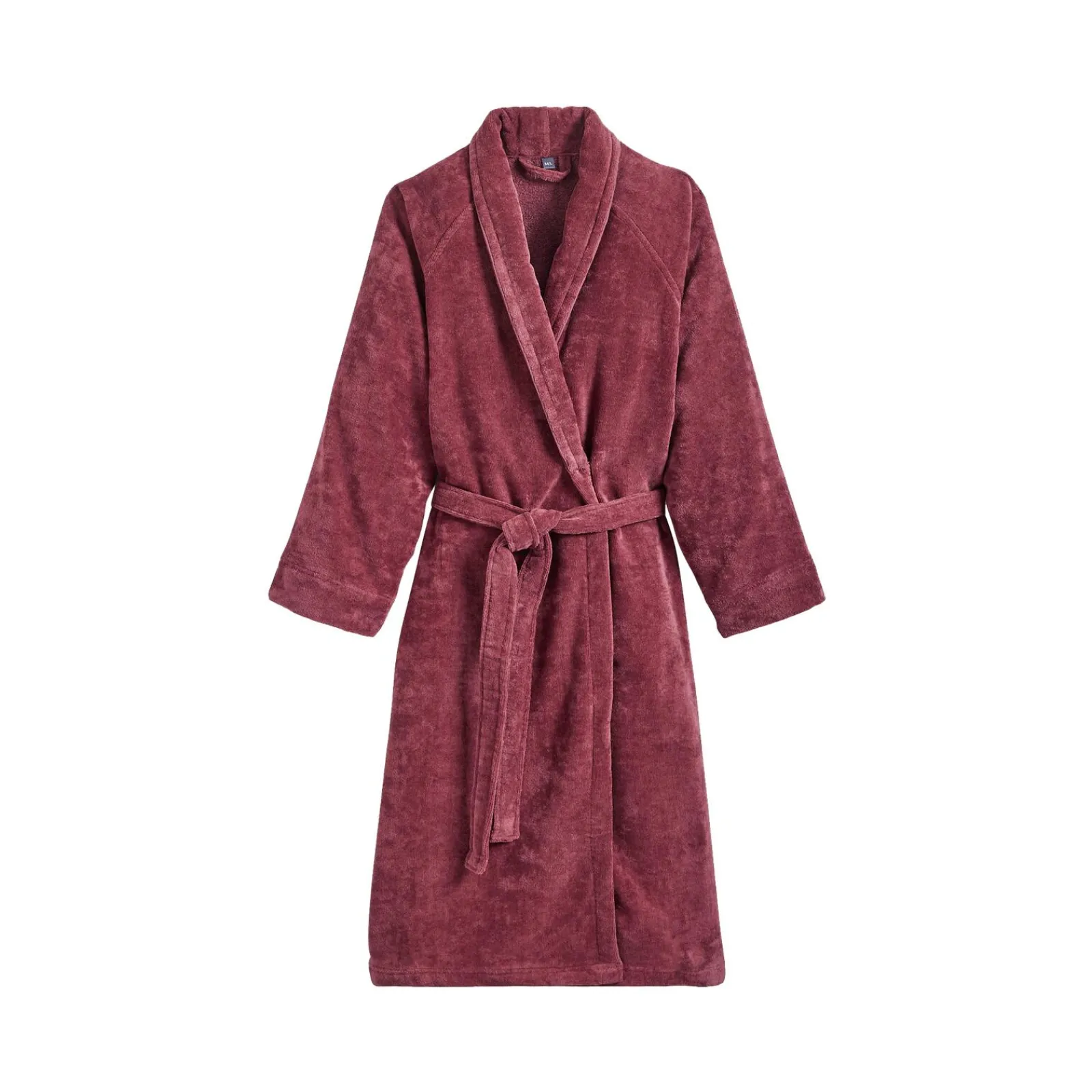 Sale Peignoir FLORENCE coloris bordeaux - 4MURS Linge De Maison