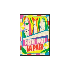 Clearance Piece and Love Puzzle FISH-MOI LA PAIX - 4MURS Jeux Et Diy