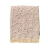 Fashion Plaid franges EDEN coloris beige - 4MURS Plaids