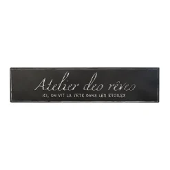 Online Plaque métal ALIX coloris noir - 4MURS Objets Muraux