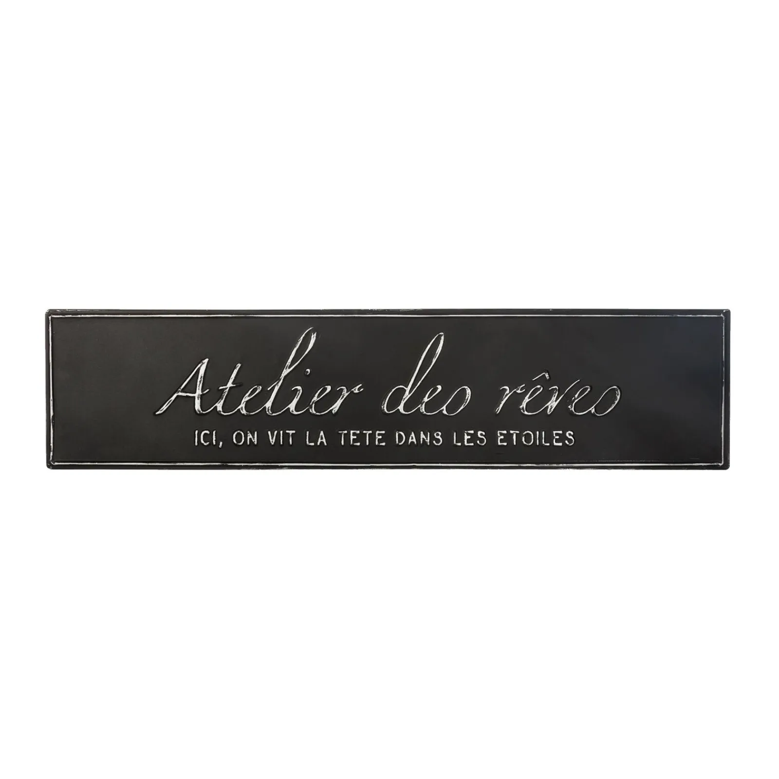 Online Plaque métal ALIX coloris noir - 4MURS Objets Muraux