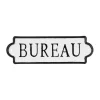 Online Plaque métal ROOM SIGNS coloris noir - 4MURS Objets Muraux