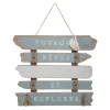 Best Plaque murale en bois OCÉANE coloris bleu - 4MURS Objets Muraux