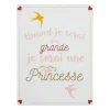 Discount Plaque murale en bois PRINCESSE coloris blanc - 4MURS Enfant Déco Murale Enfant|Objets Muraux