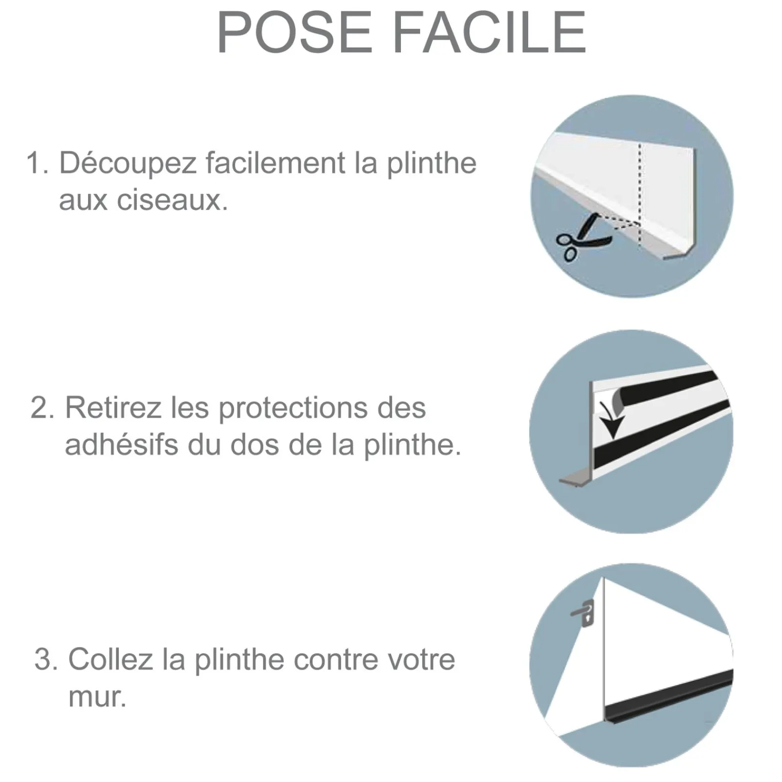 Clearance Plinthe déco UNI coloris noir - 4MURS Revêtements De Sol