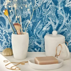 Online Porte-savon BOGOR coloris blanc - 4MURS Objets Déco