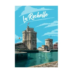 Fashion Affiche LA ROCHELLE 30 x 40 cm - 4MURS Tableaux Et Affiches