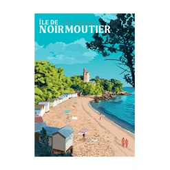 Online Affiche ÎLE DE NOIRMOUTIER 30 x 40 cm - 4MURS Tableaux Et Affiches