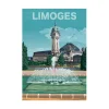 Clearance Affiche LIMOGES 30 x 40 cm - 4MURS Tableaux Et Affiches
