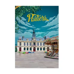 Sale Affiche POITIERS 30 x 40 cm - 4MURS Tableaux Et Affiches