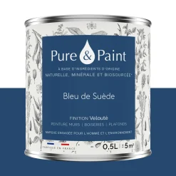 Clearance Peinture Peinture Bleu de Suède 0,5 L - 4MURS Peintures