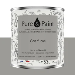 New Peinture Peinture gris fumé 0,5 L - 4MURS Peintures