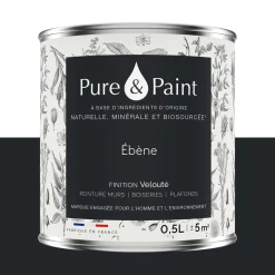 Best Peinture Peinture ébène 0,5 L - 4MURS Peintures