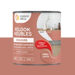 Best Peinture RELOOK MEUBLES Peinture terracotta Satiné 0,5 L Peintures