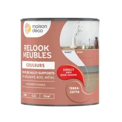 Best Peinture RELOOK MEUBLES Peinture terracotta Satiné 0,5 L Peintures