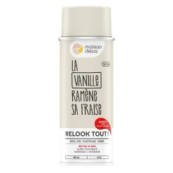 Discount Peinture Bombe de peinture vanille Satiné 0,4 L Peintures