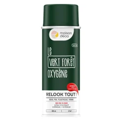 Discount Peinture Bombe de peinture vert foret Satiné 0,4 L Peintures