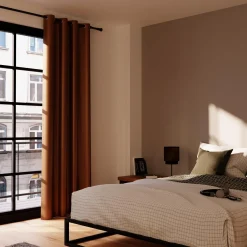 New Rideau 100% occultant MANN coloris havane 140 x 260 cm - 4MURS Rideaux
