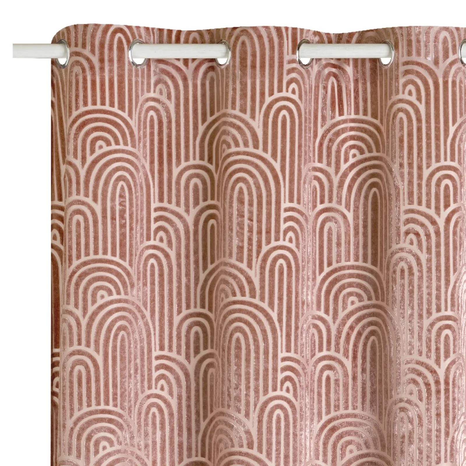 Sale Rideau AGATE coloris rose pâle 135 x 240 cm - 4MURS Rideaux