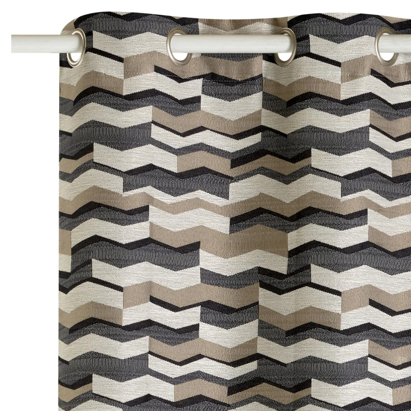 Online Rideau AKITA coloris noir 140 x 260 cm - 4MURS Rideaux