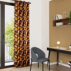 New Rideau ALTU coloris ambre 135 x 260 cm - 4MURS Rideaux