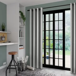 Best Rideau AMSTERDAM coloris gris perle 140 x 240 cm - 4MURS Rideaux