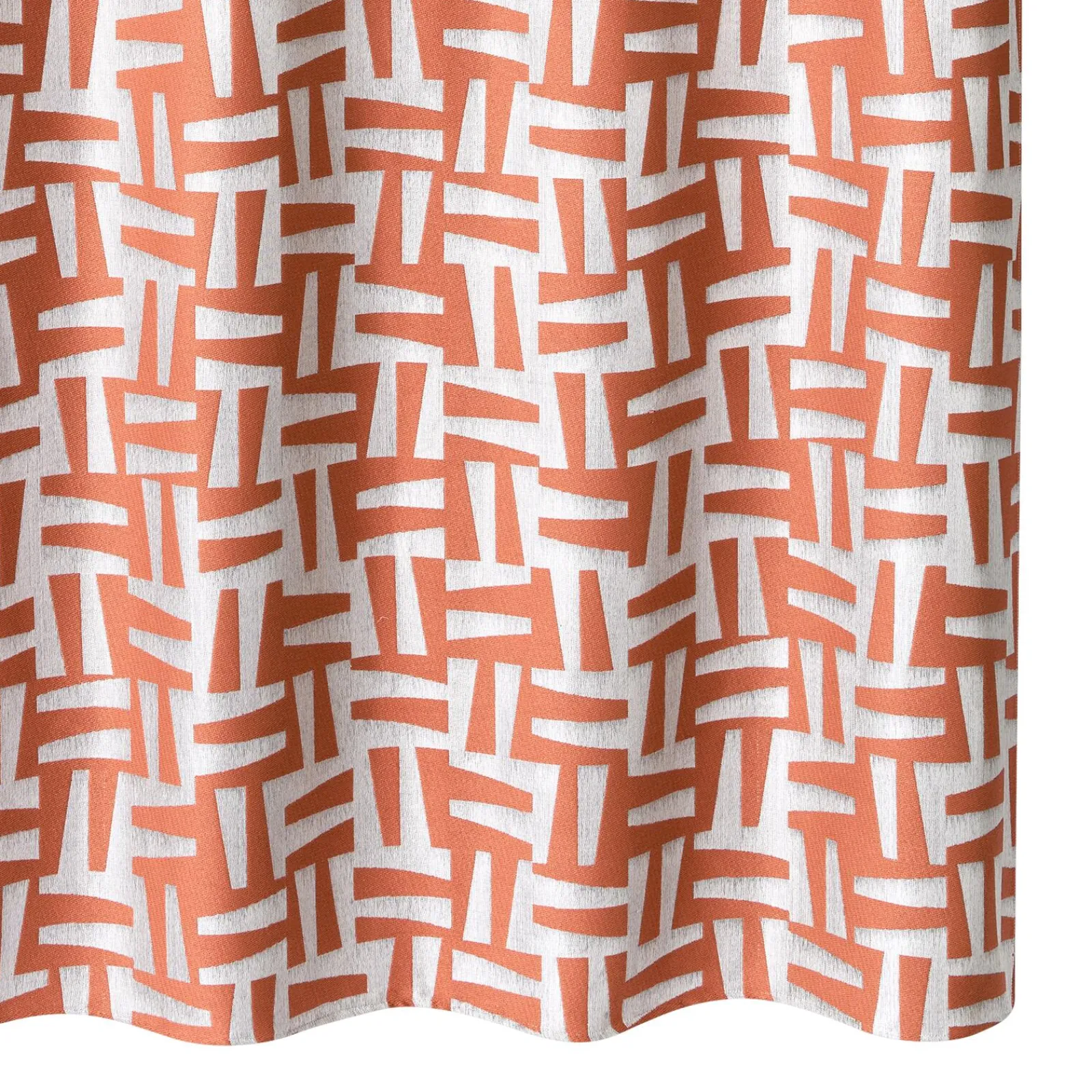 Online Rideau ANTAO coloris brique 140 x 260 cm - 4MURS Rideaux