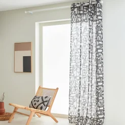 New Rideau CIRCE coloris noir 140 x 260 cm - 4MURS Rideaux