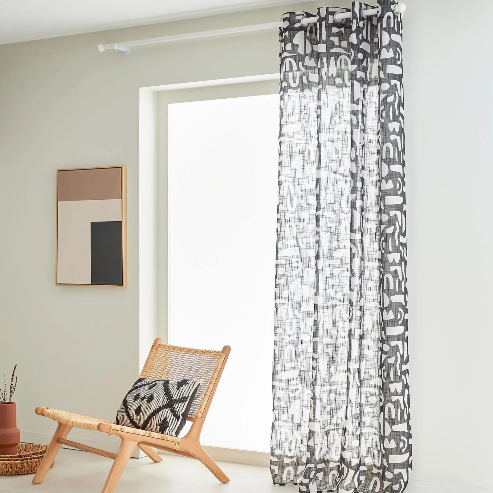 New Rideau CIRCE coloris noir 140 x 260 cm - 4MURS Rideaux