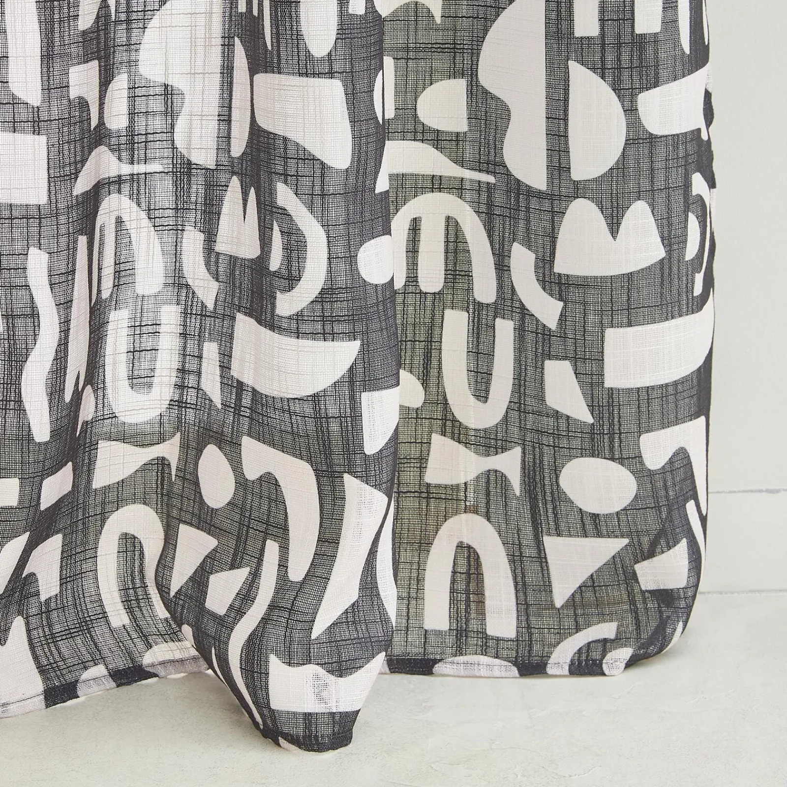 New Rideau CIRCE coloris noir 140 x 260 cm - 4MURS Rideaux