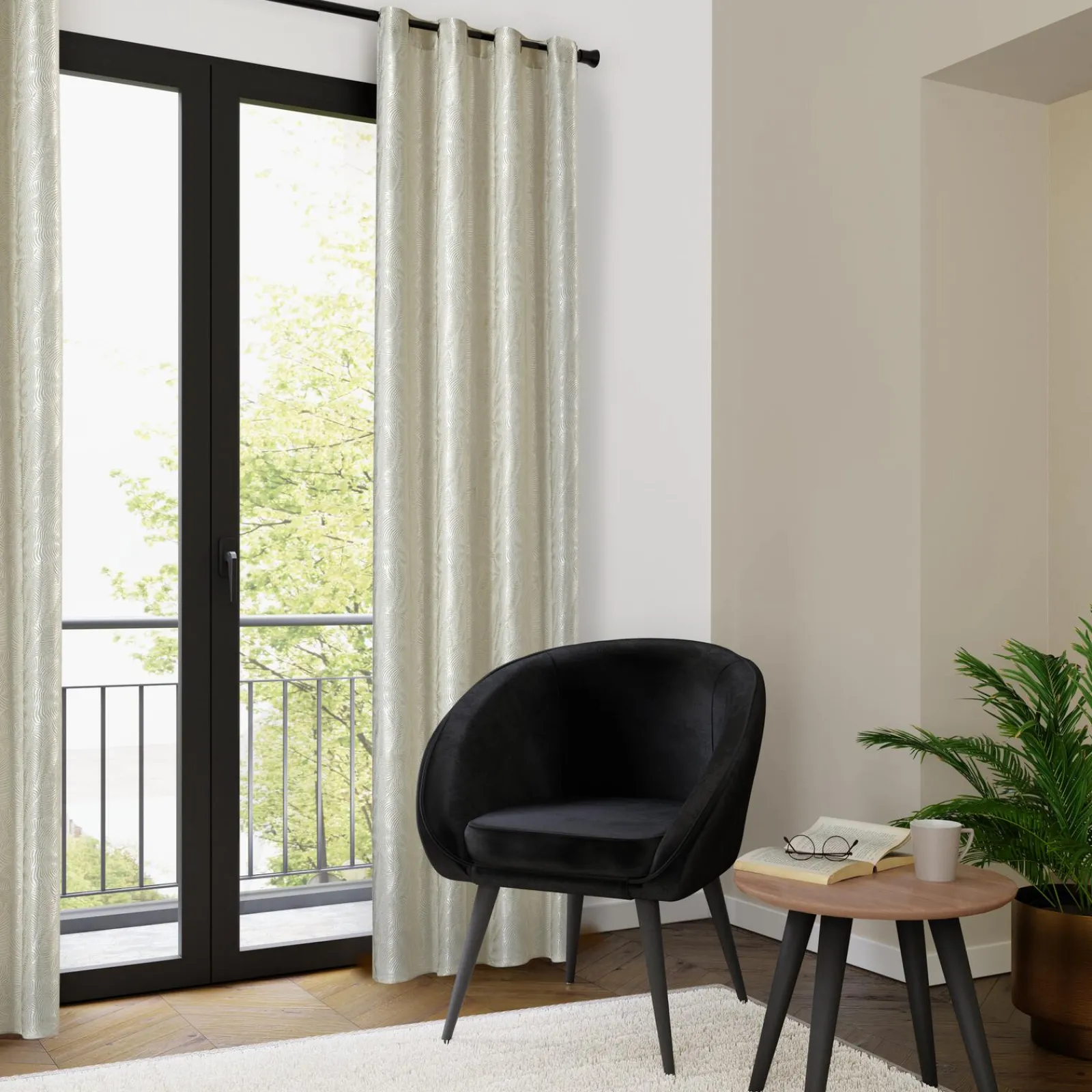 Hot Rideau DONYA coloris écru 140 x 260 cm - 4MURS Rideaux
