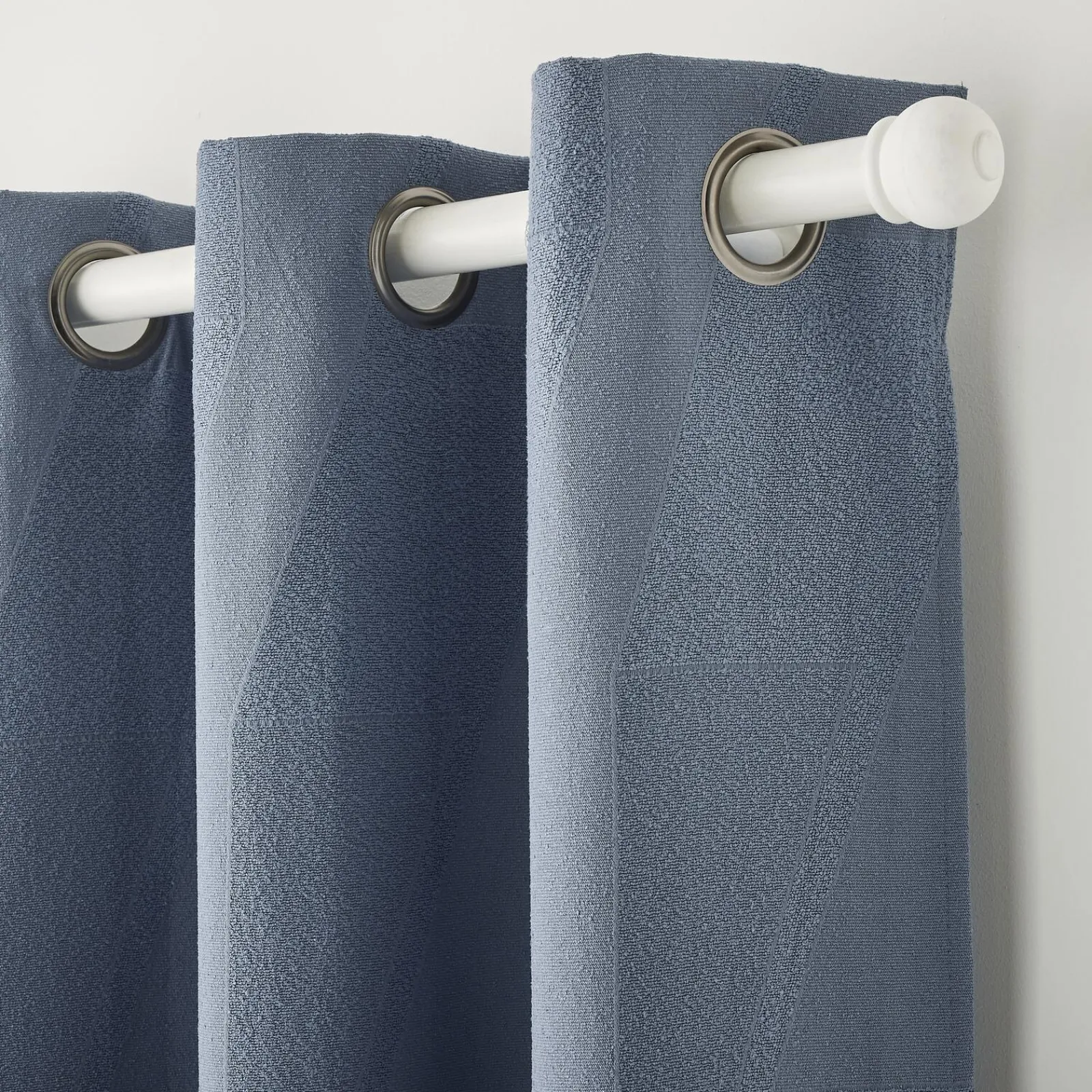 Clearance Rideau ENEE coloris bleu acier 140 x 260 cm - 4MURS Rideaux