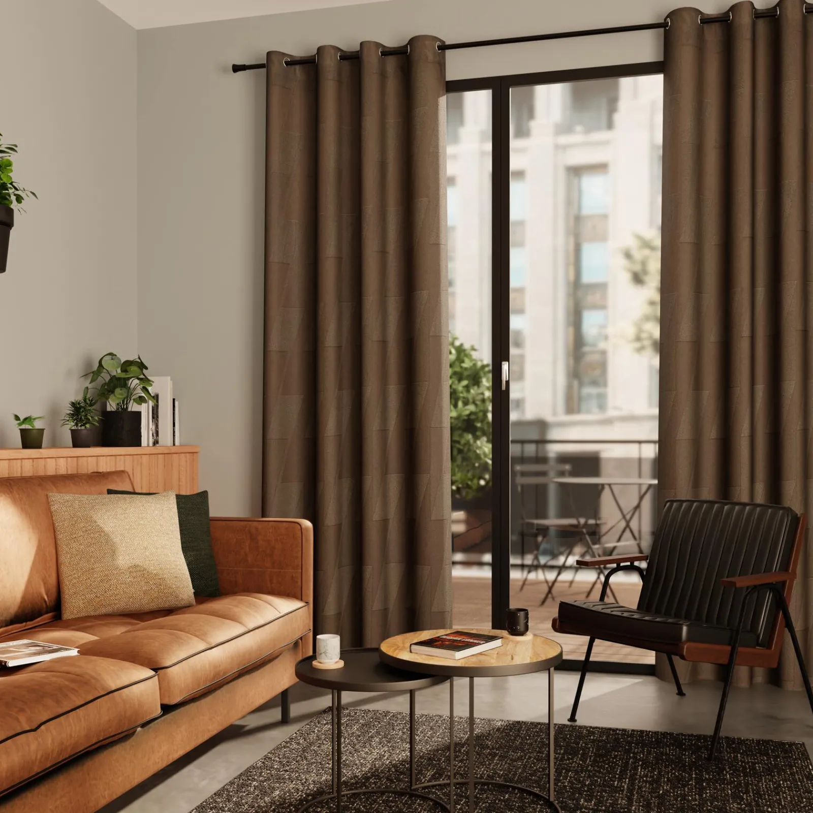 Sale Rideau ENEE coloris taupe 140 x 260 cm - 4MURS Rideaux