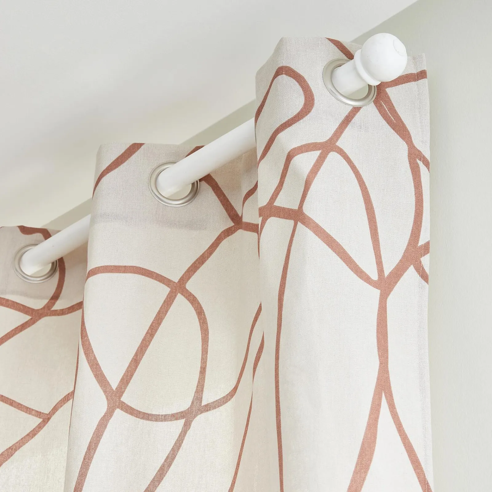 Hot Rideau ENNE coloris terracotta 135 x 260 cm - 4MURS Rideaux