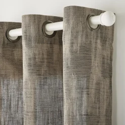 Hot Rideau ERWANN coloris camel chiné noir 140 x 260 cm - 4MURS Rideaux